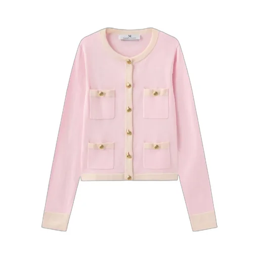 Long-Sleeved Knitted Cardigan