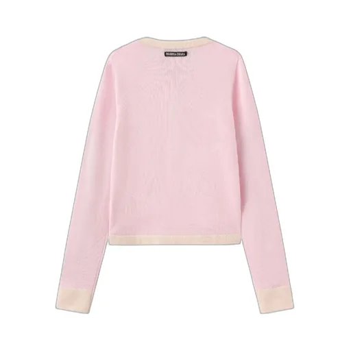 Long-Sleeved Knitted Cardigan