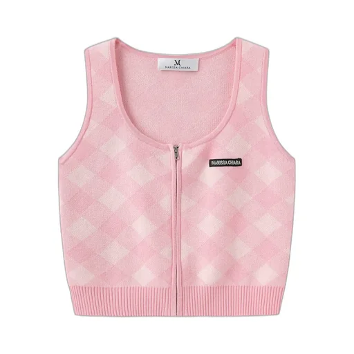 Zippered Knitted Vest