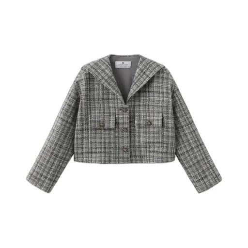 Navy Collar Casual Jacket
