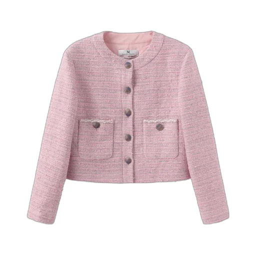 Crew Neck Casual Jacket