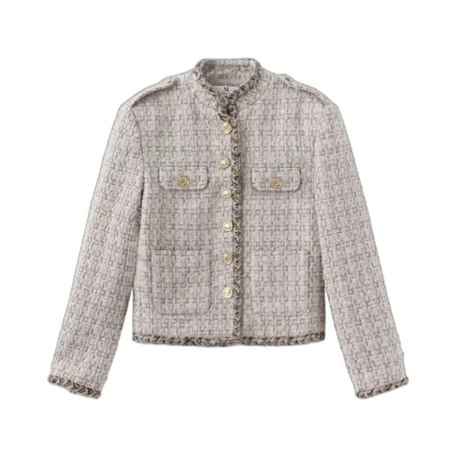 Stand Collar Lace Jacket