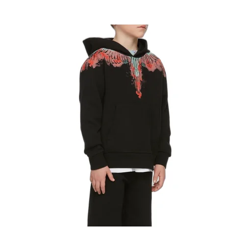 Wings-Print Hoodie
