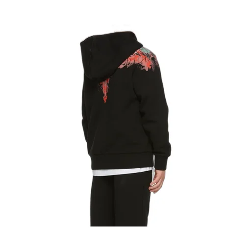 Wings-Print Hoodie