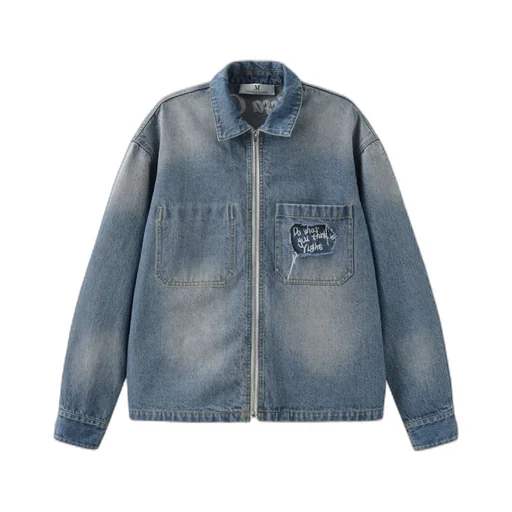 Long-Sleeved Denim Jacket