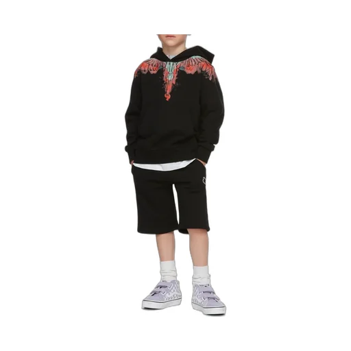 Wings-Print Hoodie
