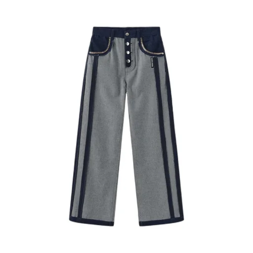 Belt Loop Panel Jeans