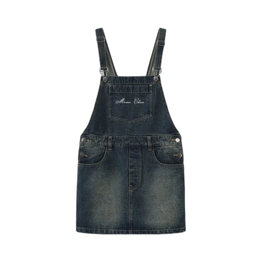 Denim Overalls Skirt