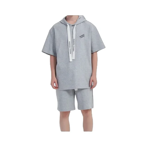 Short-Sleeved Hooded T-Shirt