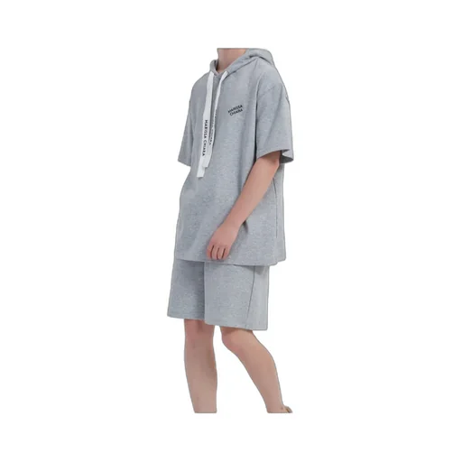 Short-Sleeved Hooded T-Shirt