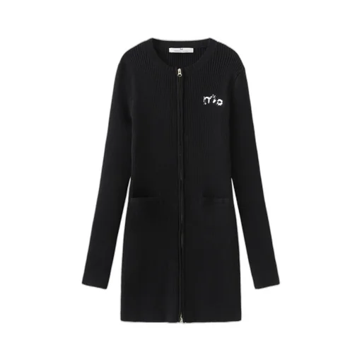 Zippered Knit Dress
