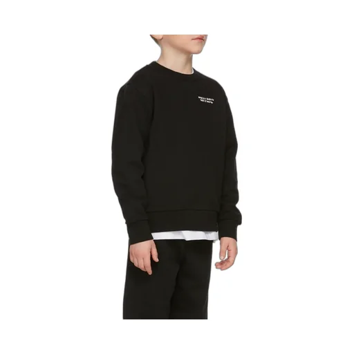 Cross-Printed Crewneck Sweatshirt