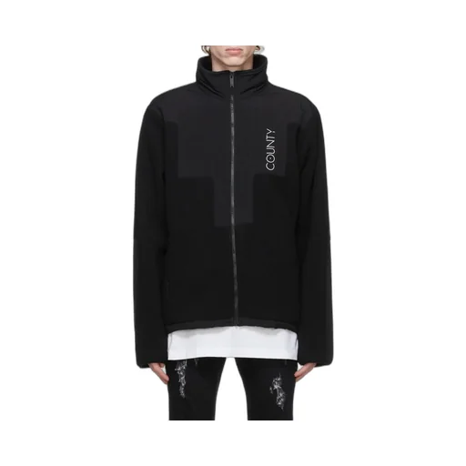 County Of Milan Logo Embroidered Zip-Up Jacket