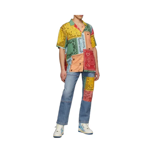 Bandana-Print Cuban Shirt