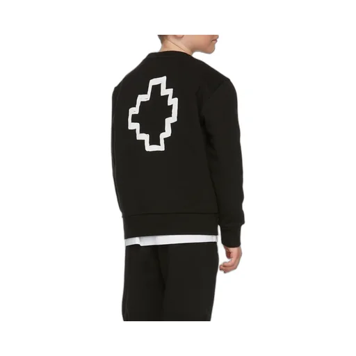 Cross-Printed Crewneck Sweatshirt