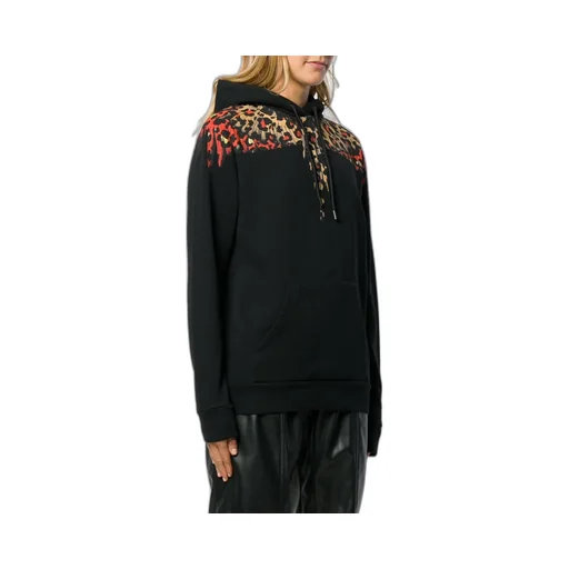 Leopard Print Wing Hooded Sweater