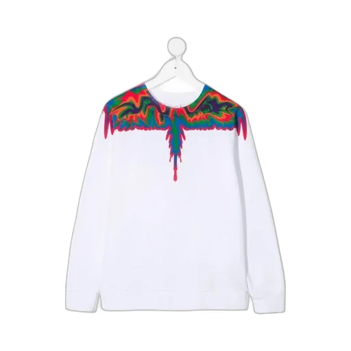 Wings-Print Sweatshirt