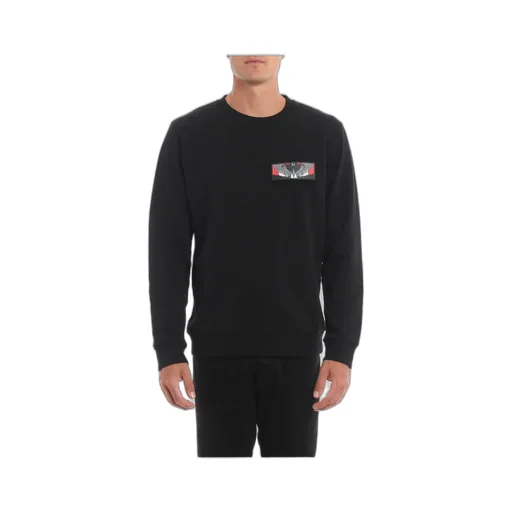Wing Pattern Patch Sweater