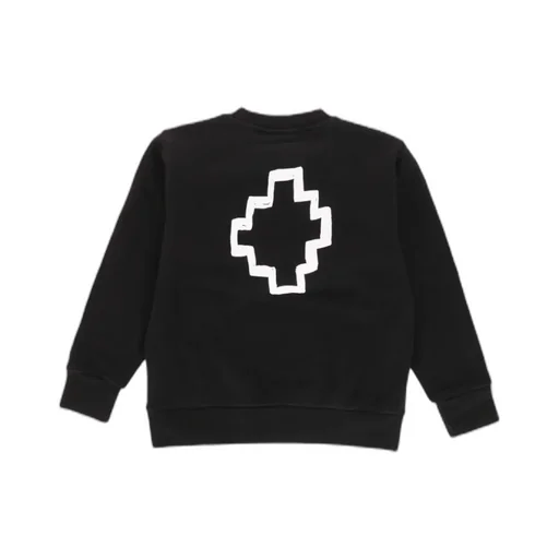 Cross-Printed Crewneck Sweatshirt