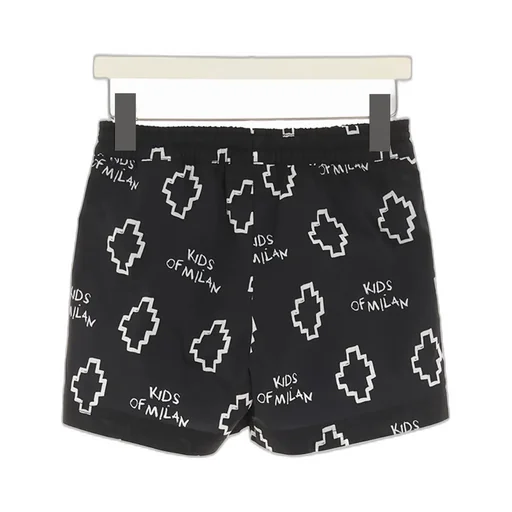 Allover Logo Printed Swim Shorts