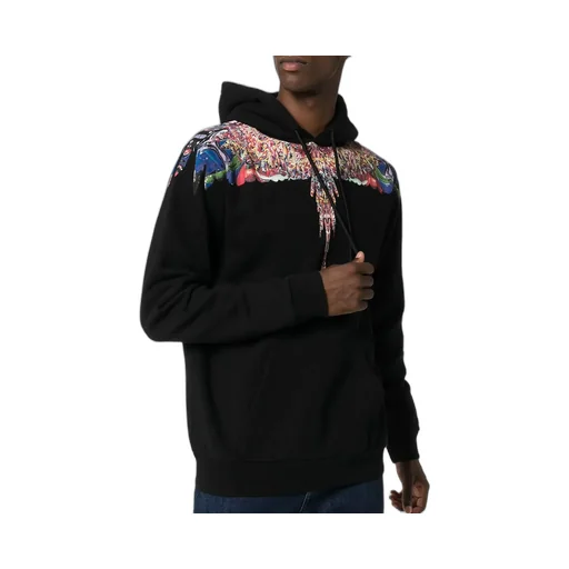 Wing Printed Hooded Sweater