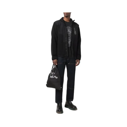 County Of Milan Logo Embroidered Zip-Up Jacket