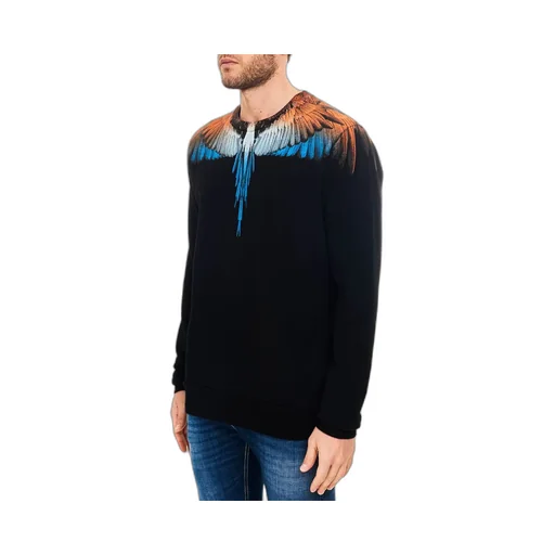 Wings Print Crew Neck Sweatshirt