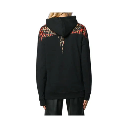 Leopard Print Wing Hooded Sweater