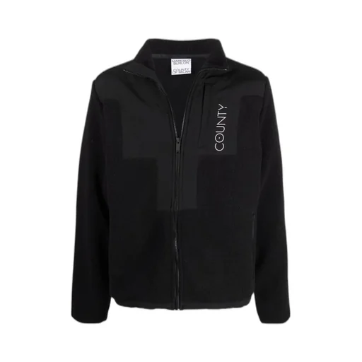 County Of Milan Logo Embroidered Zip-Up Jacket