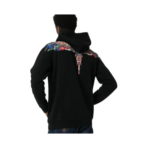 Wing Printed Hooded Sweater