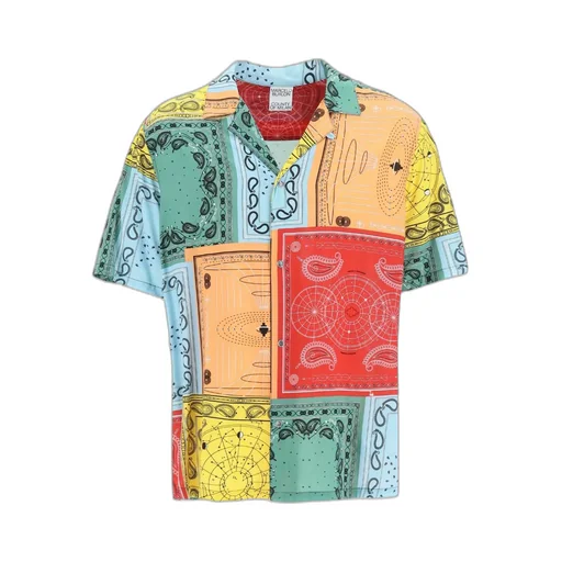 Bandana-Print Cuban Shirt