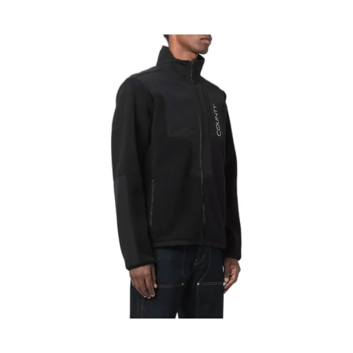 County Of Milan Logo Embroidered Zip-Up Jacket