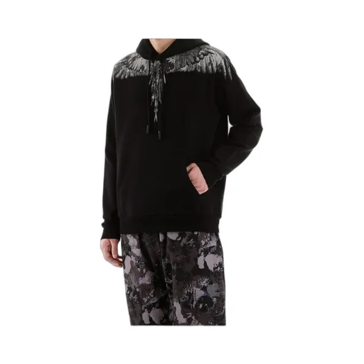 Wing Print Hooded Hoodie