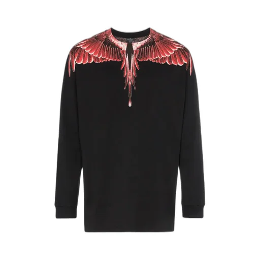 Wings Print Long Sleeve T-Shirt