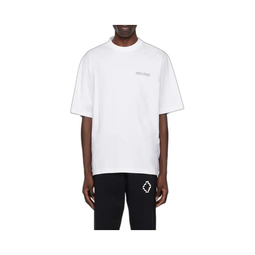 County Of Milan Tempera Cross Crewneck T-Shirt