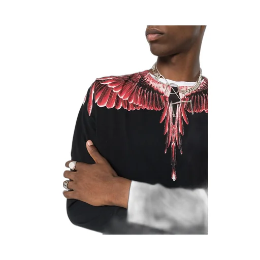 Wings Print Long Sleeve T-Shirt