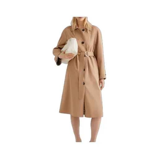 Stretch Gabardine Trench Coat