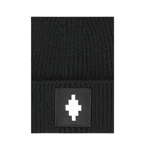 Logo-Patch Ribbed Beanie