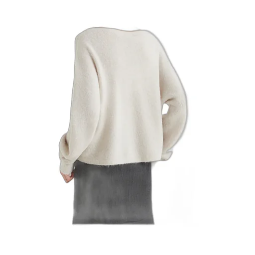 Stretch Alpaca Crew-Neck Sweater