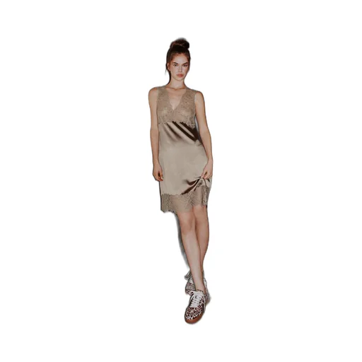 Lace-Insert Dress