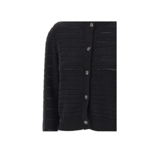 Long-Sleeved Knitted Cardigan