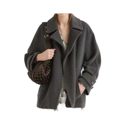 Belted Pure Wool Heavy Jacket