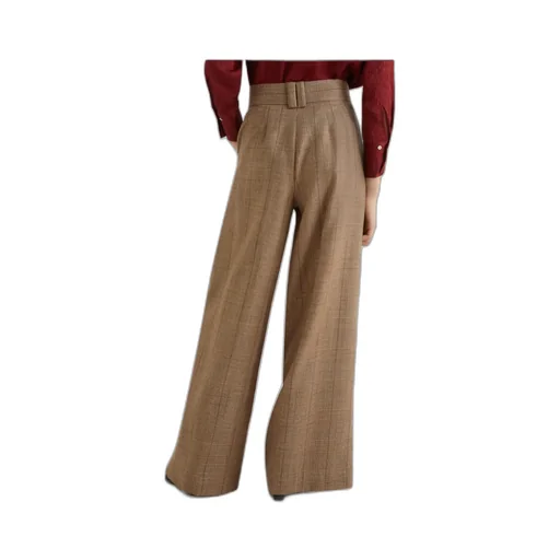 Wool Palazzo Trousers