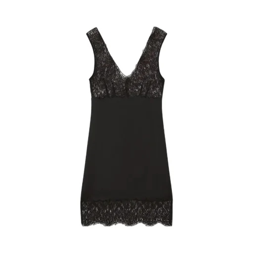 Lace-Insert Dress