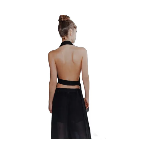Sleeveless Blazer Top