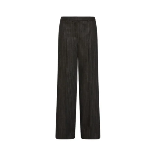 Straight-Fit Pure Wool Trousers