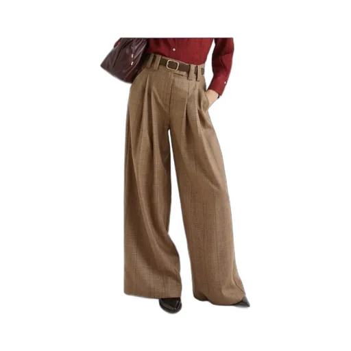 Wool Palazzo Trousers