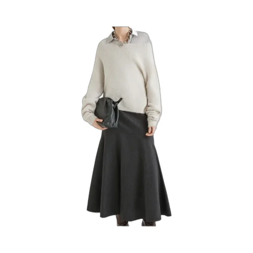 Stretch Alpaca Crew-Neck Sweater