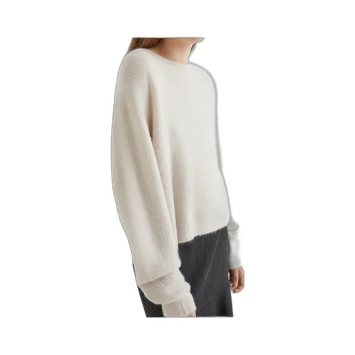 Stretch Alpaca Crew-Neck Sweater