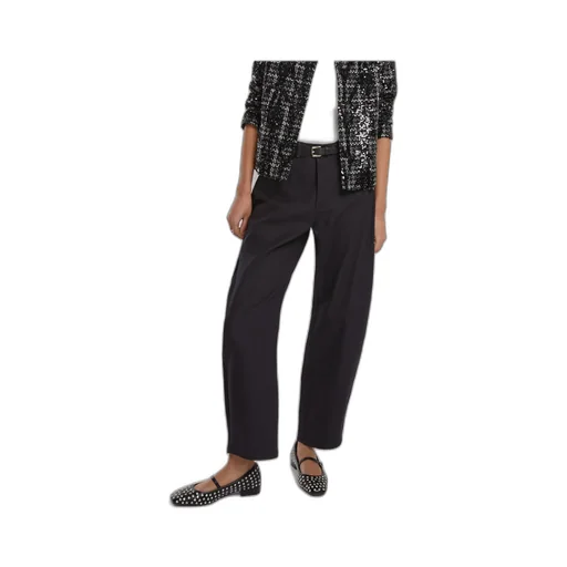 5-Pocket Barrel-Leg Trousers